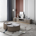 Luxus Runder Couchtisch Sets Wohnzimmer Edelstahl Möbel Marmor Glas Beistelltisch